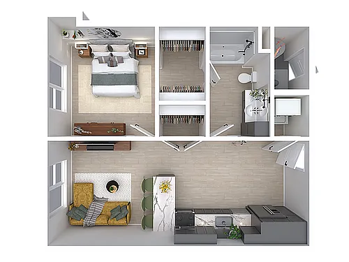 Floor plan Zephyr (Income Restricted)