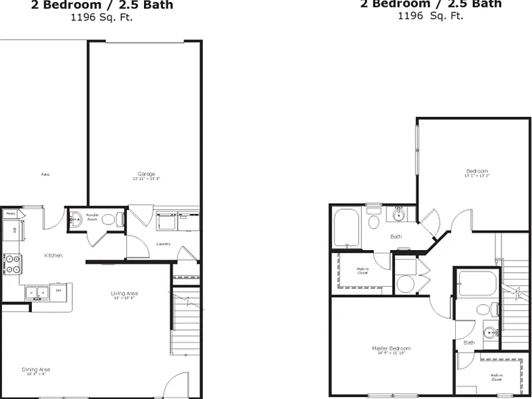 Floorplans-2BR-2.5BA-Needlepoint-Ivy-Town Floorplans-2BR-2.5BA-Needlepoint-Ivy-Town