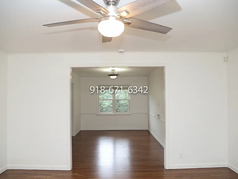 View from living room to dining room.