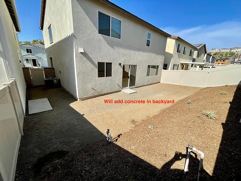 Backyard (Owner will add concrete to backyard)