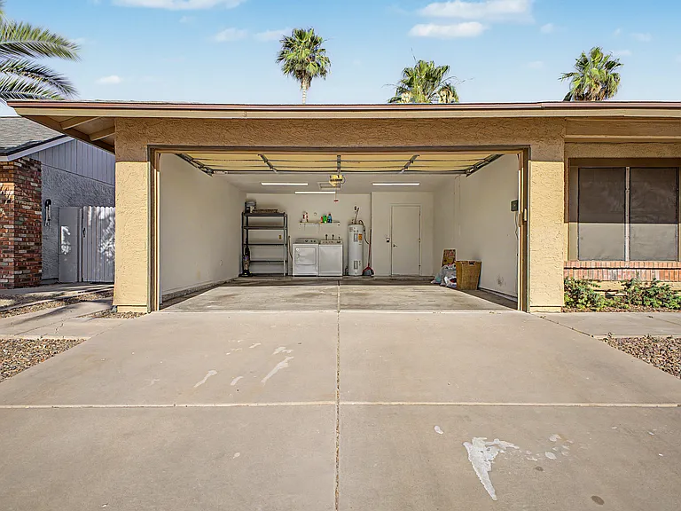 Two car garage