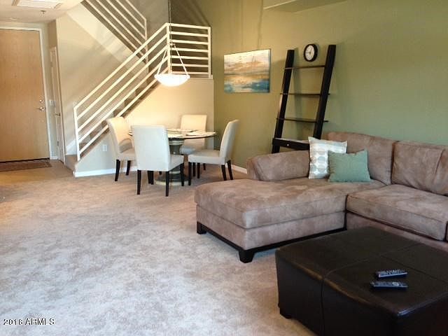 living room and dining