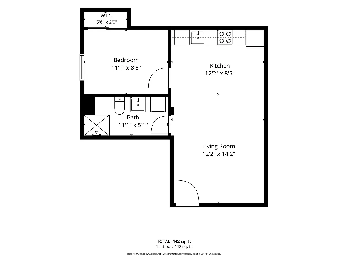 Floor plan Delmar Basement Apt