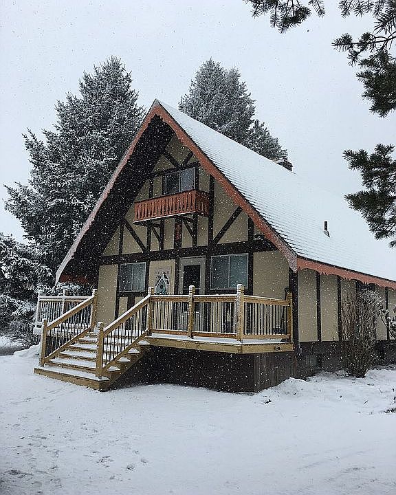 Chalet winter near ski area