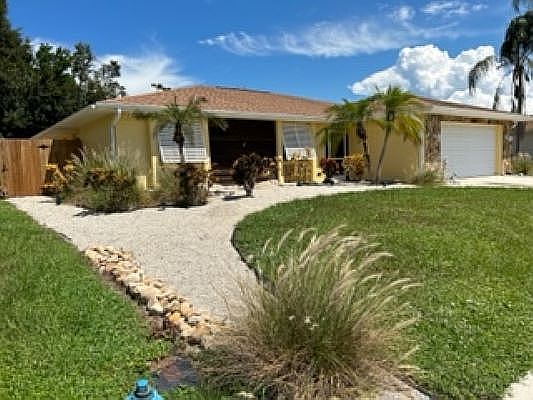 Front side view of house