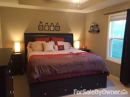 Master Bedroom.
						:
						Two windows for a nice view to the back of the property, watch the wildlife.