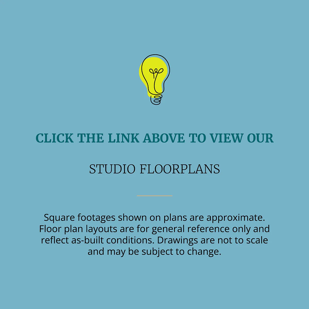 Floor plan Studio