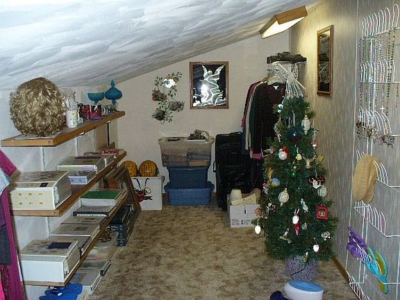 View of the closet located in the master bedroom