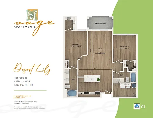 Floor plan Phase 2: Desert Lily