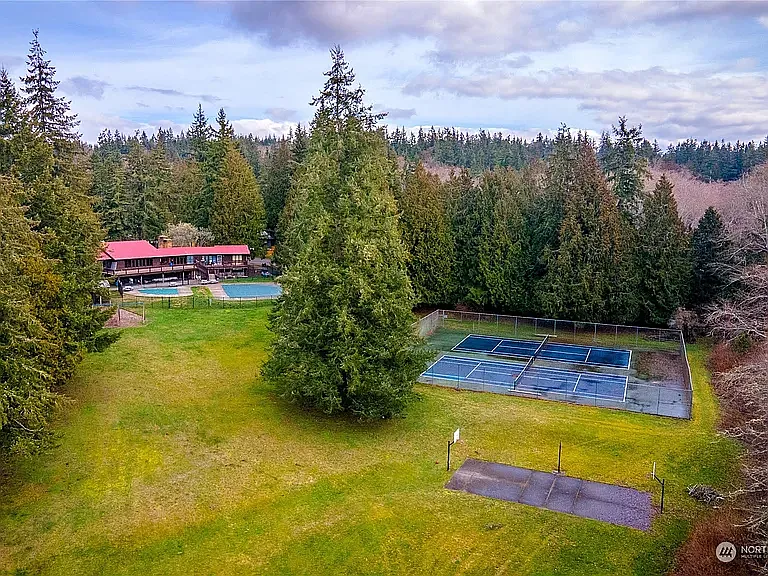Community grounds with a large grassy field