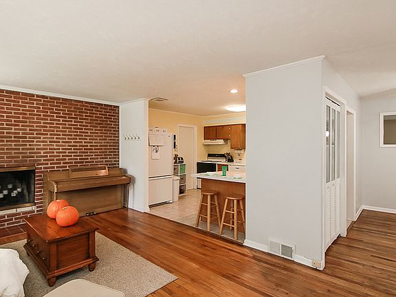 Living room open to kitchen 