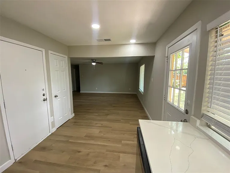 From Kitchen looking toward dining and living area
