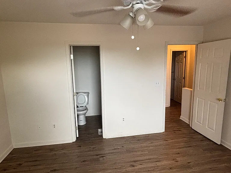 Master bedroom with full bath