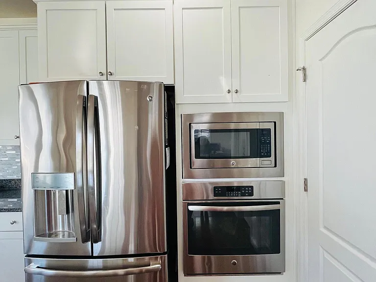 GE Refrigerator, Over and Microwave