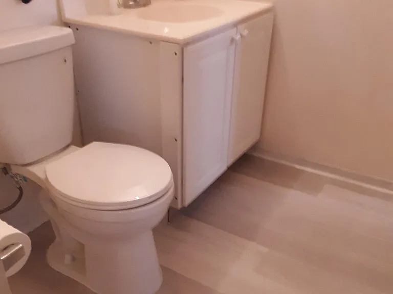 Apt 1 bathroom - new flooring