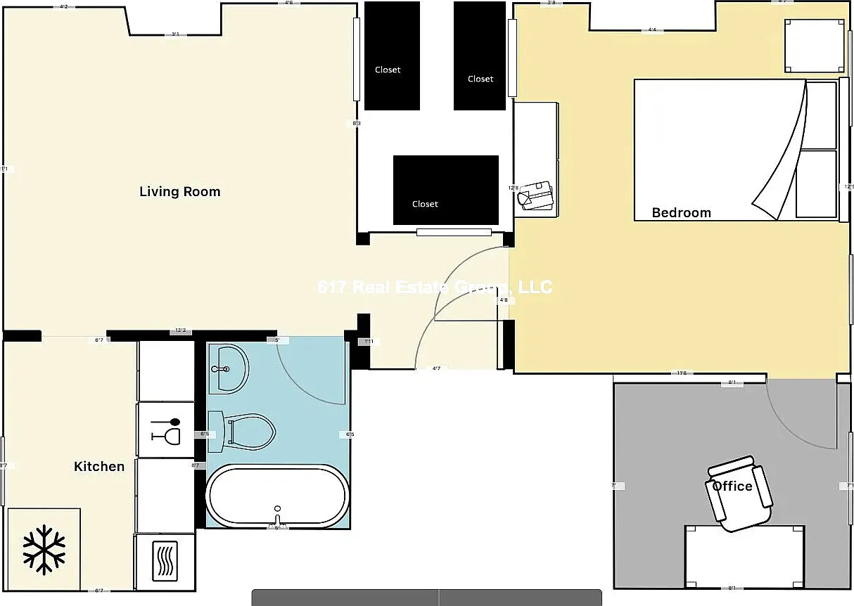 1 bed, 650 sqft, $2,800 — Photo 1