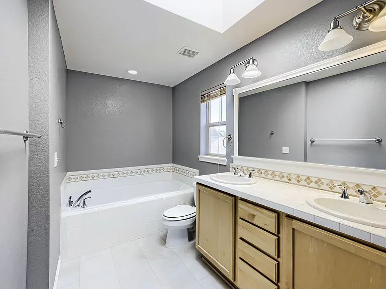 Master Bathroom w Tub and Skylight