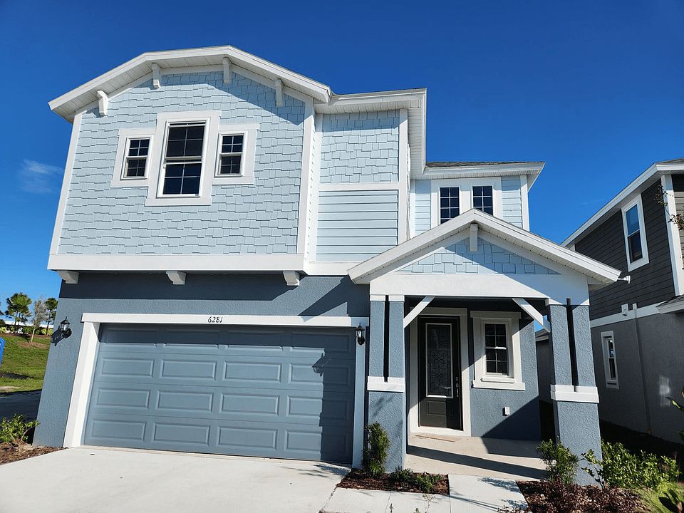 Sebring new construction home plan exterior at BridgeWater by William Ryan Homes Tampa