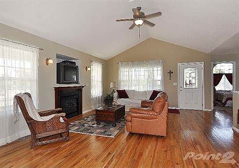 Cozy Gas Fireplace & Beautiful leaded gas on exterior doors!