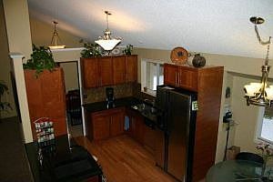 Open kitchen w/granite