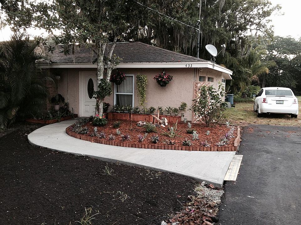 New driveway and curved side