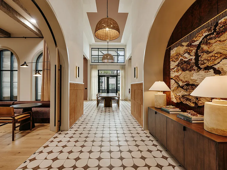 Thoughtfully designed interior space at Asher Apartments in North Charleston