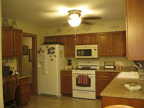 Spacious kitchen new cabinet
