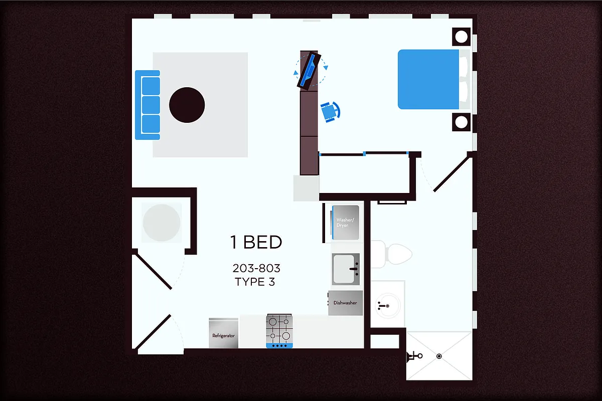 Floor plan 203