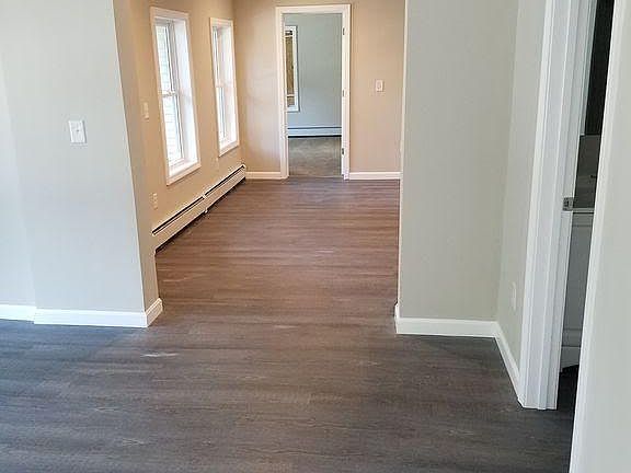 Living room into kitchen view