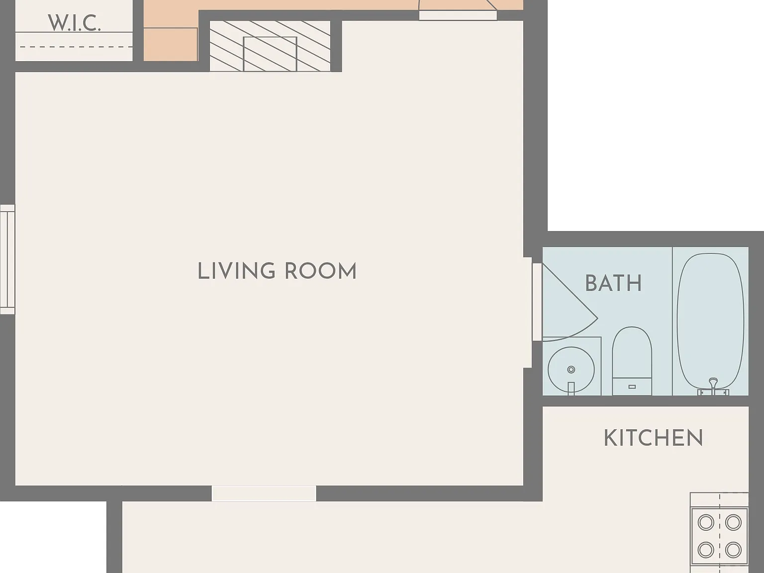 1 bed, $425 — Photo 2