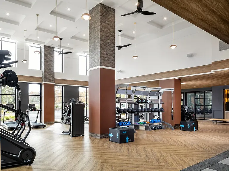 State-of-the-art fitness center with strength and cardio equipment