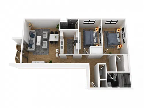 Floor plan 2X2