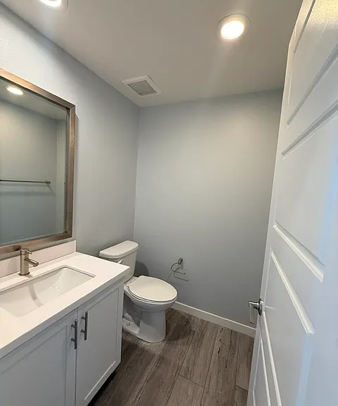 Downstairs powder room