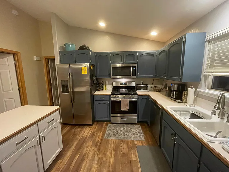 Main kitchen updated cabinets and appliances and floor