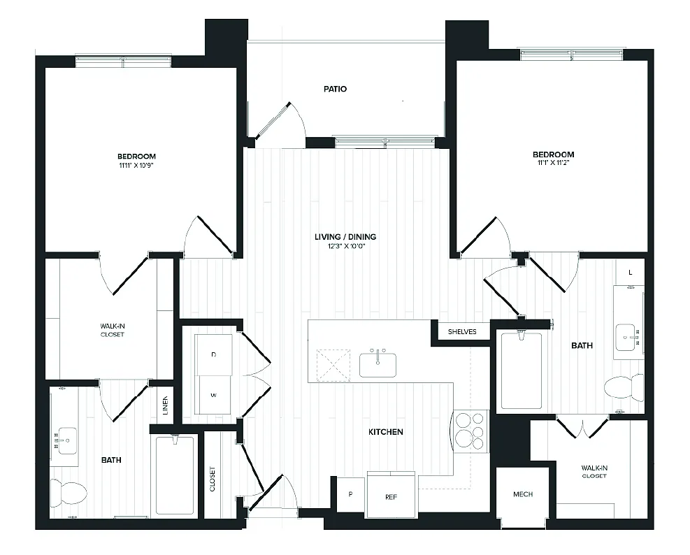 Floor plan B1c