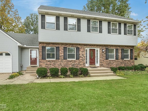 The home has wonderful landscaping.