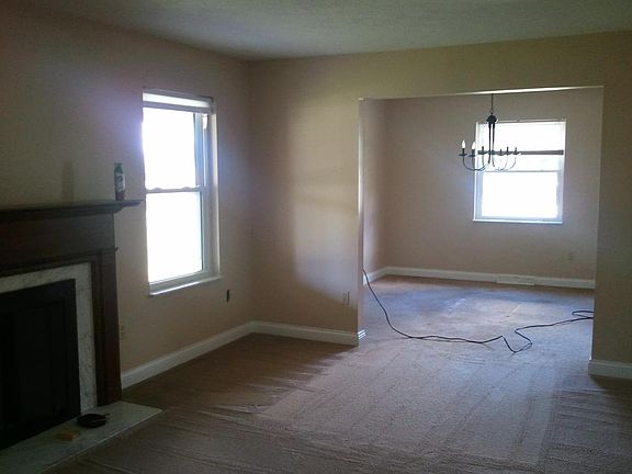 living room and adjoining dining