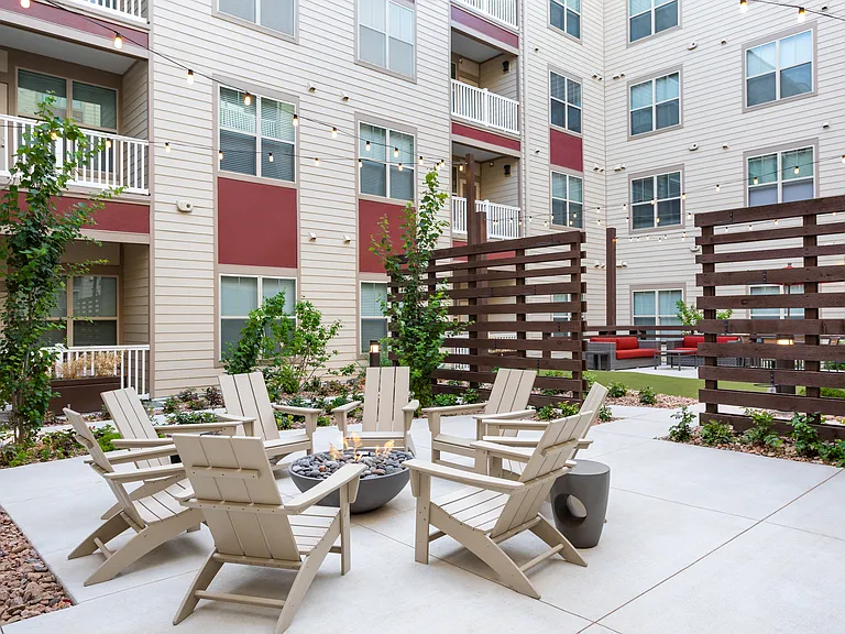 Gather around the firepit for cozy nights and conversation.