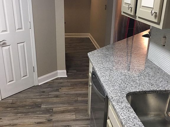 kitchen looking towards garage and street