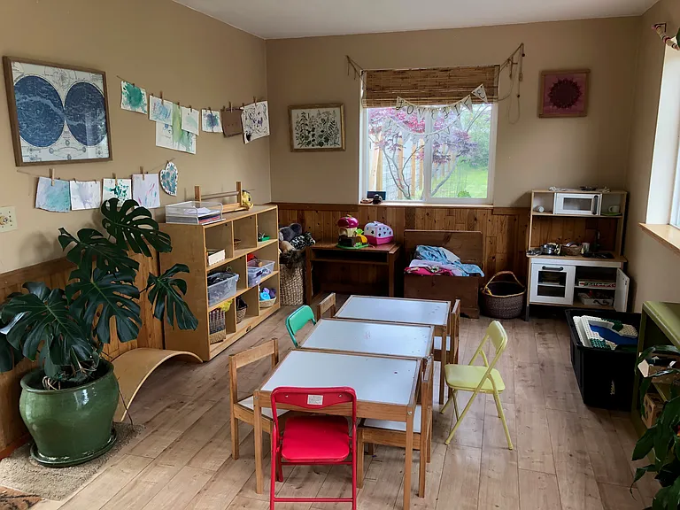 This is one of the added on rooms. This room was used for many years as a bedroom, but currently has been used as the playroom for a Montessori preschool.