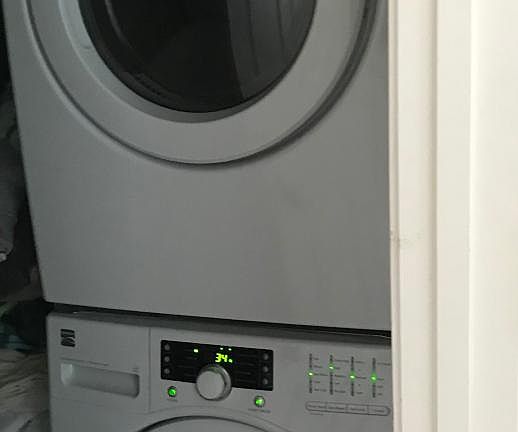 Stackable Washer & Dryer Provided