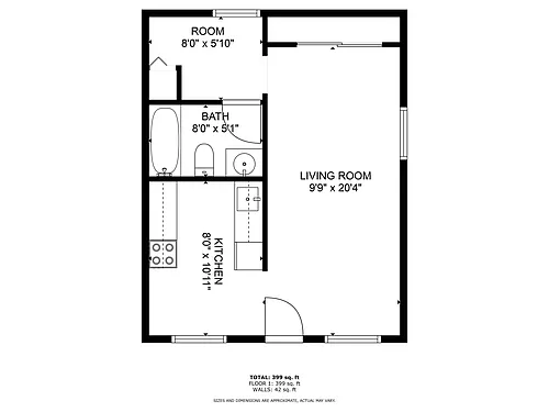 Floor plan Studio