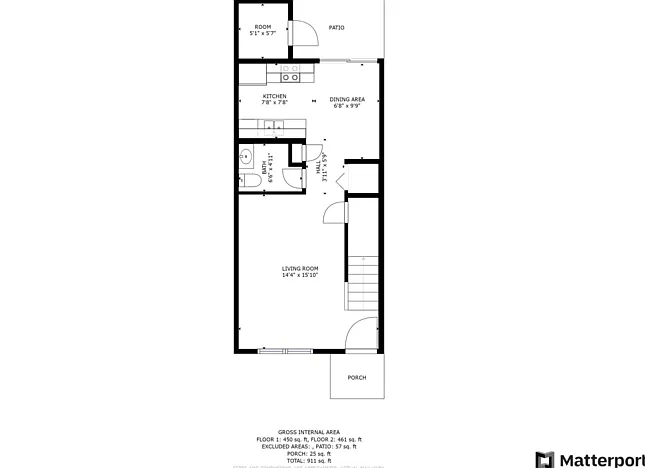2 bed, 1.5 bath, 900 sqft, $1,895 — Photo 2