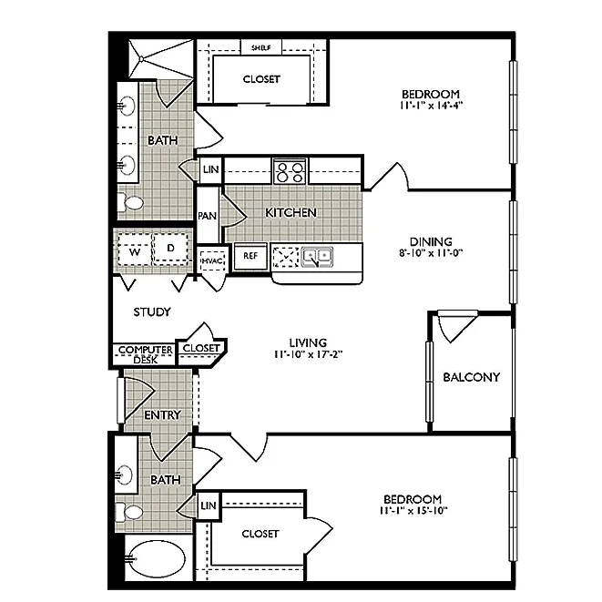 Floor plan 2222 SMITH-E