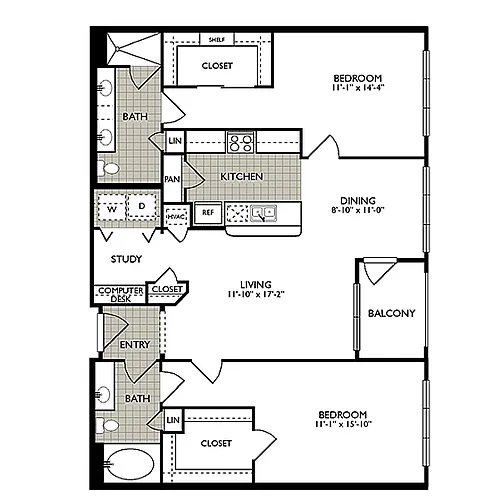 Floor plan 2222 SMITH-E