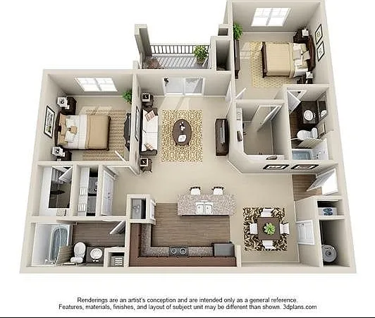 2 Bedroom | 2 Bath | 1093 SF 2 Bedroom | 2 Bath | 1093 SF