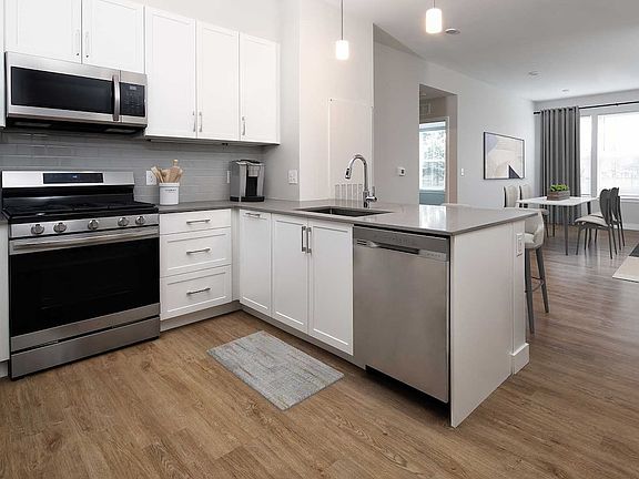 Phase II Apartment Home Kitchen and Living Areas