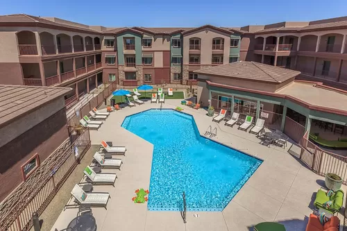 Overhead view of pool area - Ascend at Red Mountain