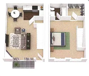 Floor plan One Bedroom