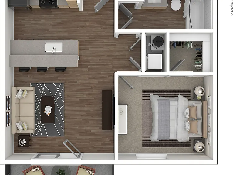 A1 3D Floor Plan A1 3D Floor Plan